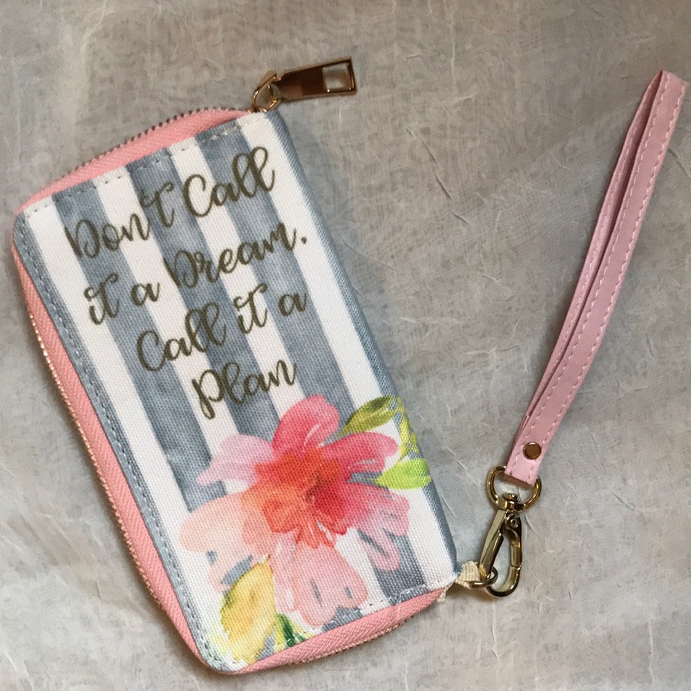 Clutch wristlet wallet